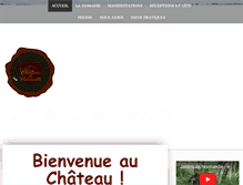 Tablet Screenshot of chateaudecarneville.com
